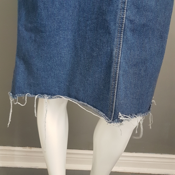Vintage Denim Pinafore Dress buy with confidence offer firm discounted shipping - Picture 4 of 10